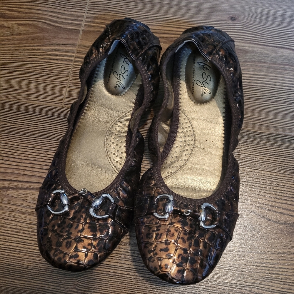 Soft Style Hush Puppies Brown & Black shoes 8 1/2